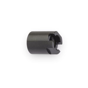 Miller Nut, 375-24 .41Dia .50H Stl Blk Screw Drur Slot