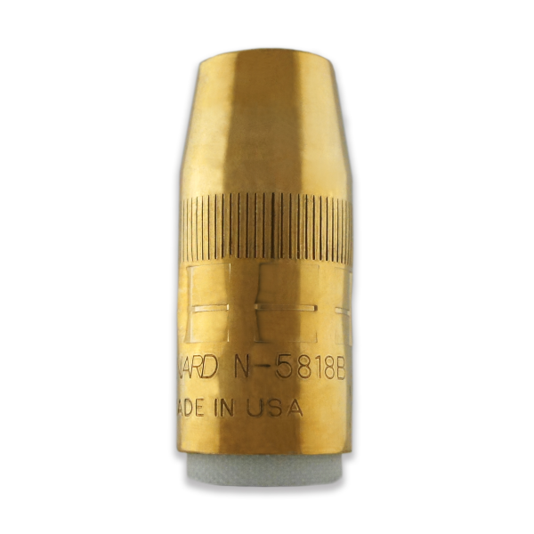Bernard Centerfire Nozzle, 5/8" Bore 1/4" Rec Brass