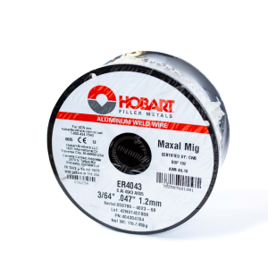 Hobart MaxalMig 4043 Wire, 1 Lb (0.45 Kg) Plastic Spool, 3/64"