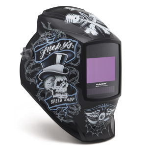 Miller Welding Helmet, Digital Elite Lucky's Speed Shop
