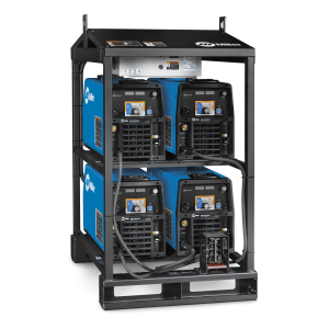 Miller XMT 350 FieldPro Narrow 4-Pack Rack fused 460/575 V Tweco