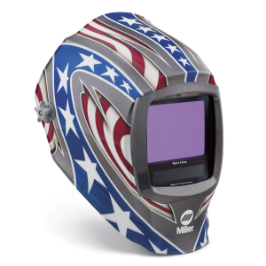 Miller Welding Helmet, Digital Infinity Stars Stripes