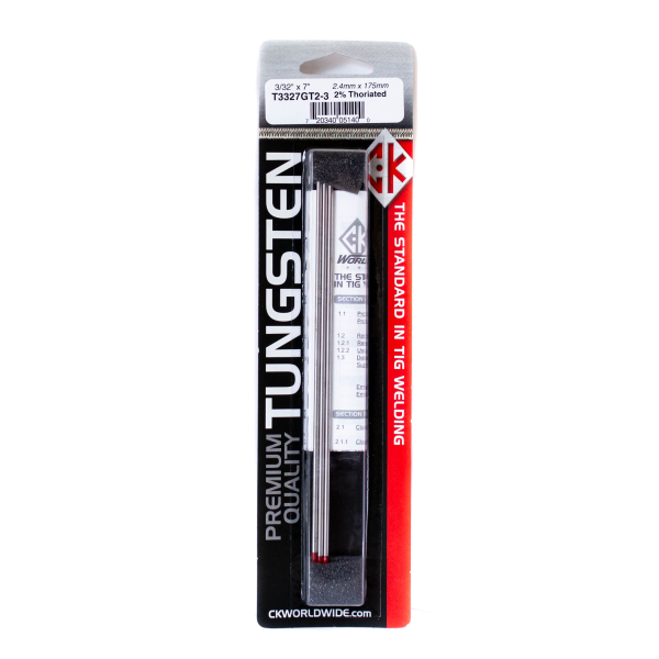 CK Worldwide Tungsten Electrode 3/32" 2% Thoriated