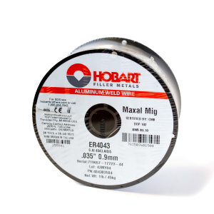 Hobart MaxalMig 4043 Wire, 1 Lb (0.45 Kg) Plastic Spool, 0.035"